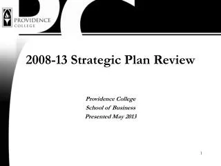 2008-13 Strategic Plan Review