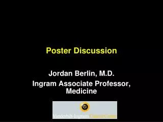 Poster Discussion