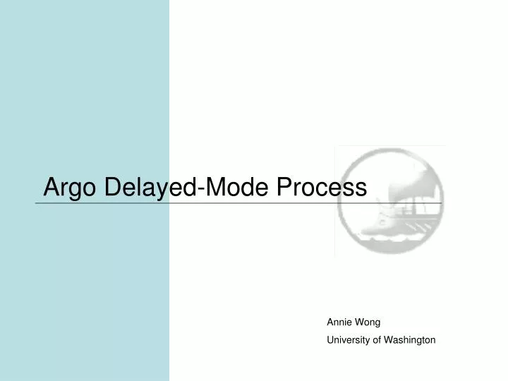 argo delayed mode process