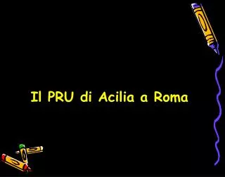 il pru di acilia a roma