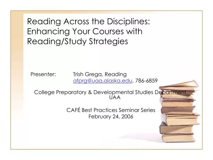 reading across the disciplines enhancing your courses with reading study strategies