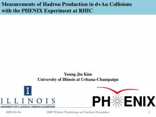 Measurements of Hadron Production in d+Au Collisions with the PHENIX Experiment at RHIC