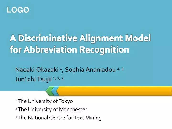 a discriminative alignment model for abbreviation recognition