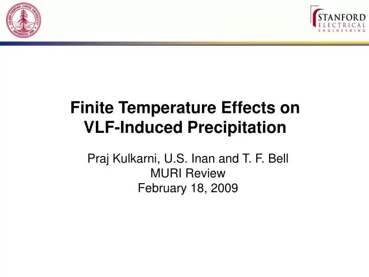 finite temperature effects on vlf induced precipitation