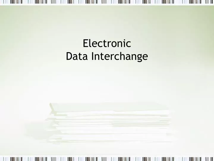 electronic data interchange