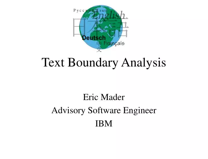 text boundary analysis