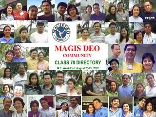 MAGIS DEO COMMUNITY