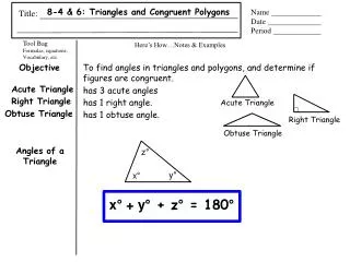 Tool Bag Formulas, equations, Vocabulary, etc.