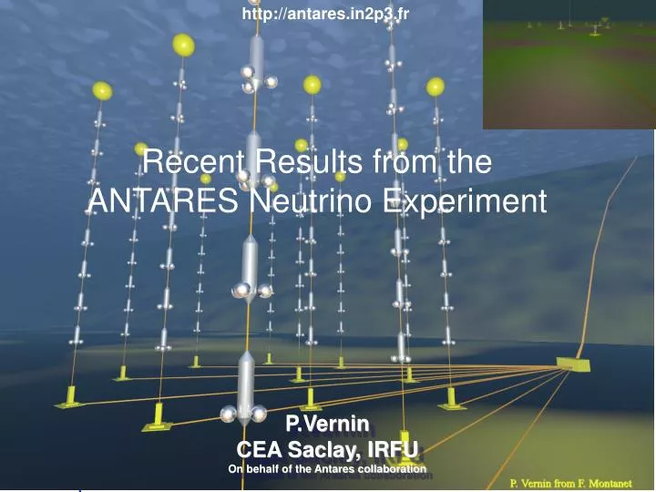 recent results from the antares neutrino experiment