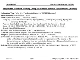 Project: IEEE P802.15 Working Group for Wireless Personal Area Networks (WPANs)