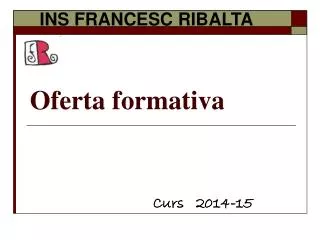 oferta formativa