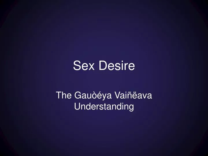 sex desire