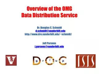 Overview of the OMG Data Distribution Service