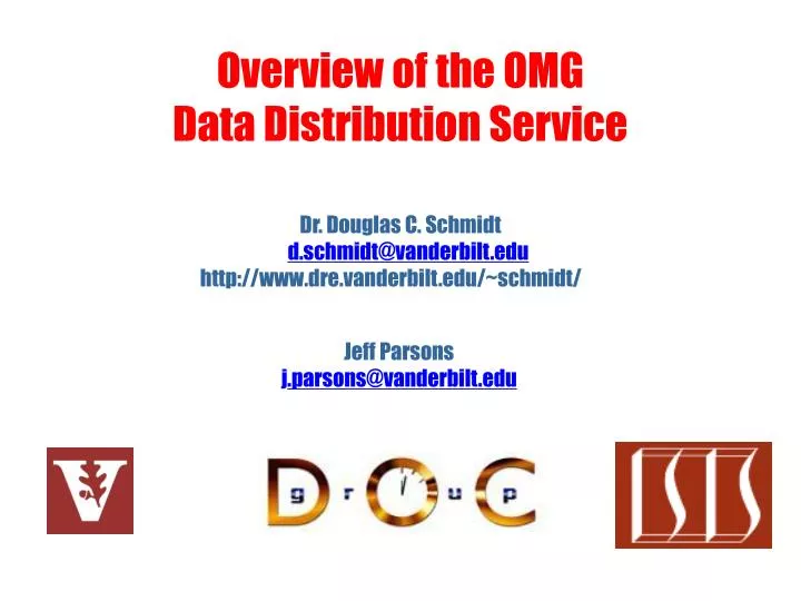 overview of the omg data distribution service