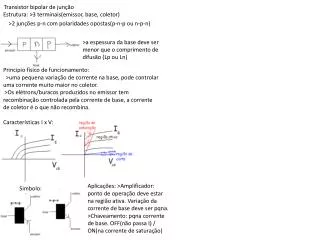 transistor bipolar de jun o