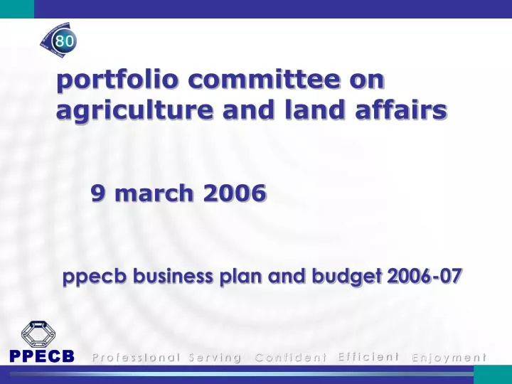 portfolio committee on agriculture and land affairs