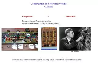 Construction of electronic systems C.Bohm