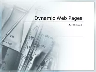 Dynamic Web Pages