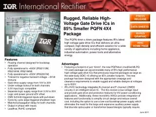Rugged, Reliable High-Voltage Gate Drive ICs in 85% Smaller PQFN 4X4 Package