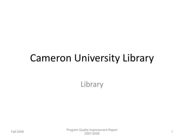 cameron university library
