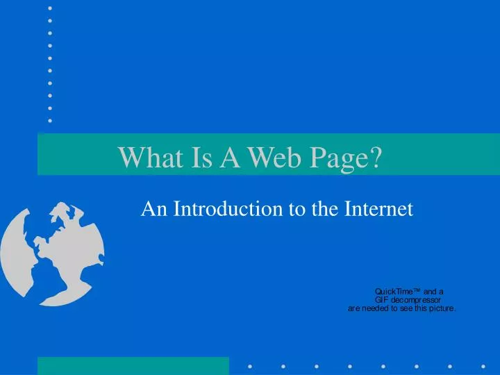 what is a web page