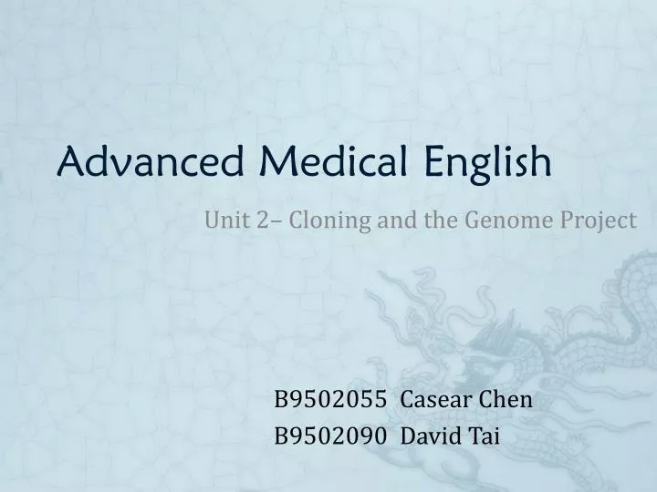 advanced medical english