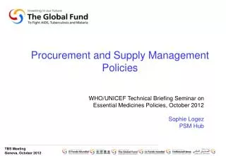 Procurement and Supply Management Policies
