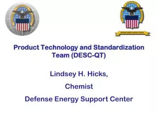 Product Technology and Standardization Team (DESC-QT)