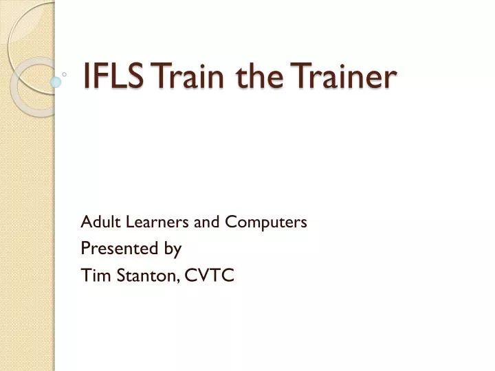 ifls train the trainer