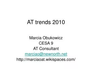 AT trends 2010