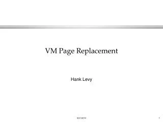 VM Page Replacement