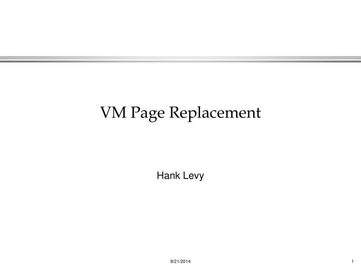 vm page replacement