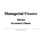 Managerial Finance - slide 1