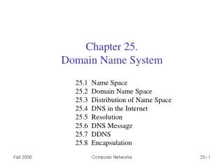 Chapter 25. Domain Name System