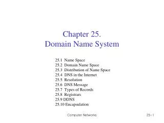 Chapter 25. Domain Name System