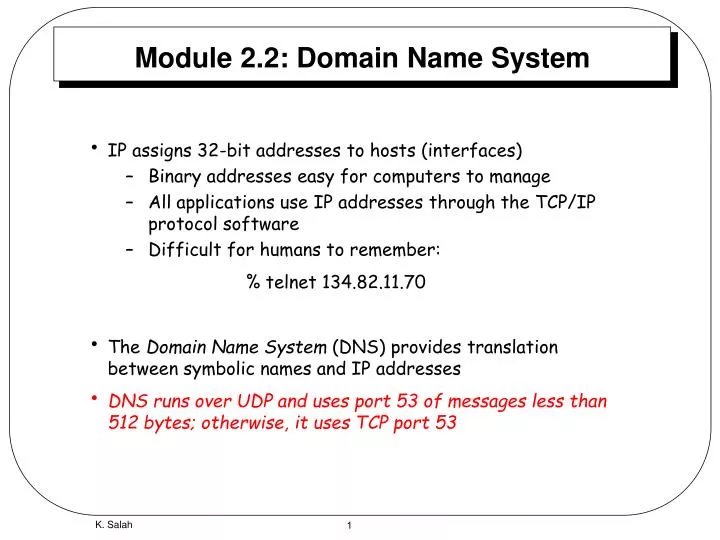 module 2 2 domain name system