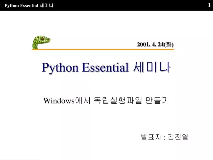 python essential