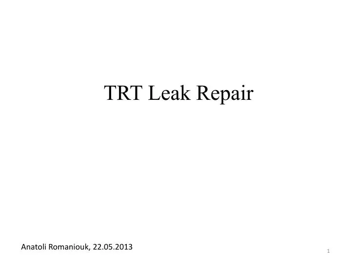 trt leak repair