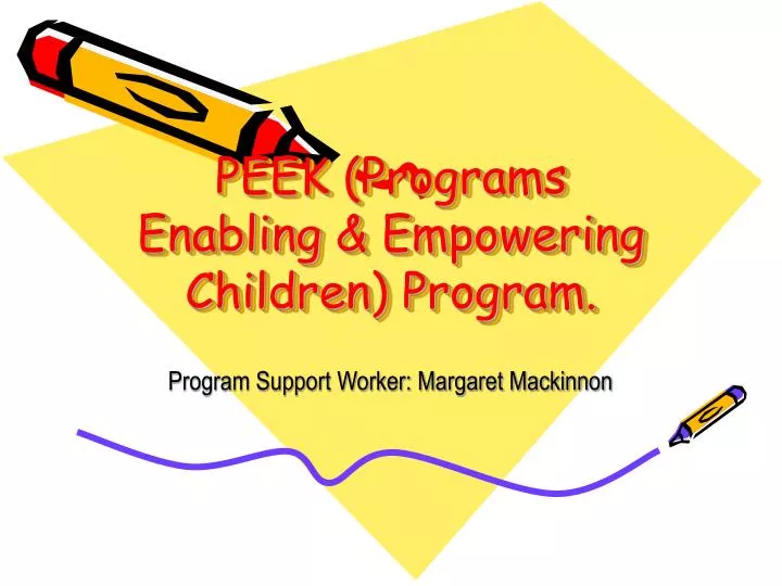 peek programs enabling empowering children program