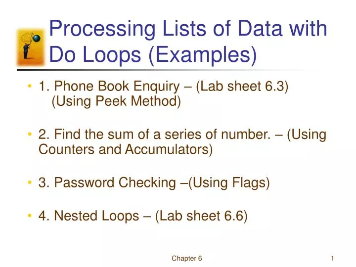 processing lists of data with do loops examples