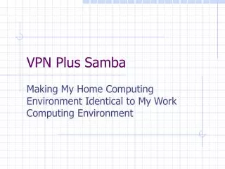 VPN Plus Samba