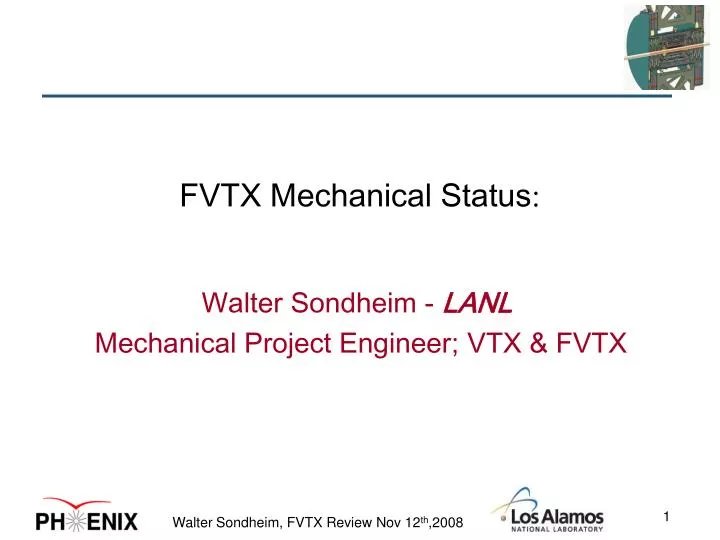 fvtx mechanical status
