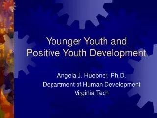 Younger Youth and Positive Youth Development