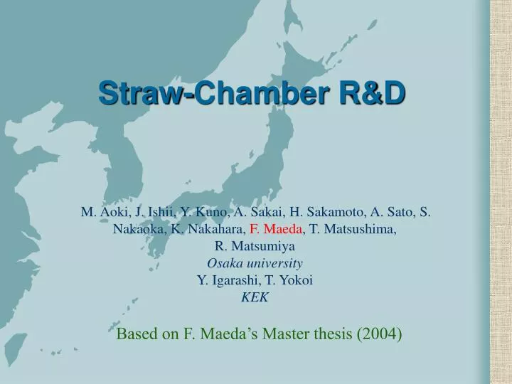 straw chamber r d