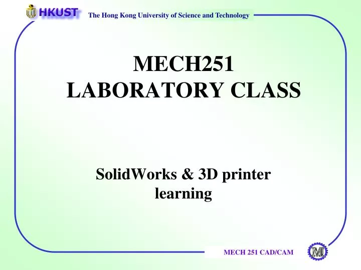 mech251 laboratory class