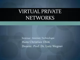 virtual private networks