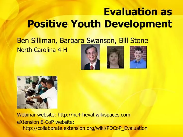 evaluation as positive youth development