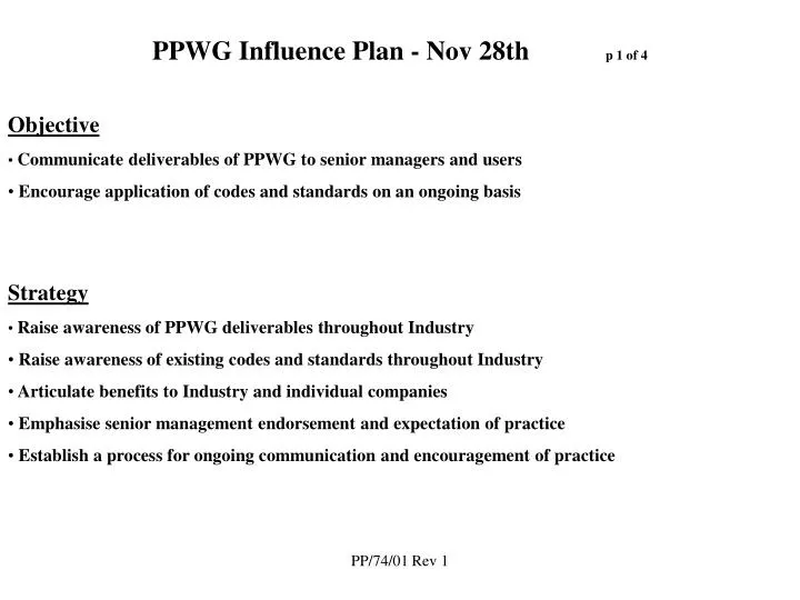ppwg influence plan nov 28th p 1 of 4