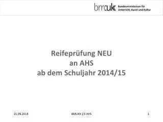 reifepr fung neu an ahs ab dem schuljahr 2014 15