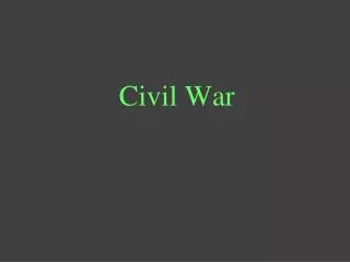 Civil War